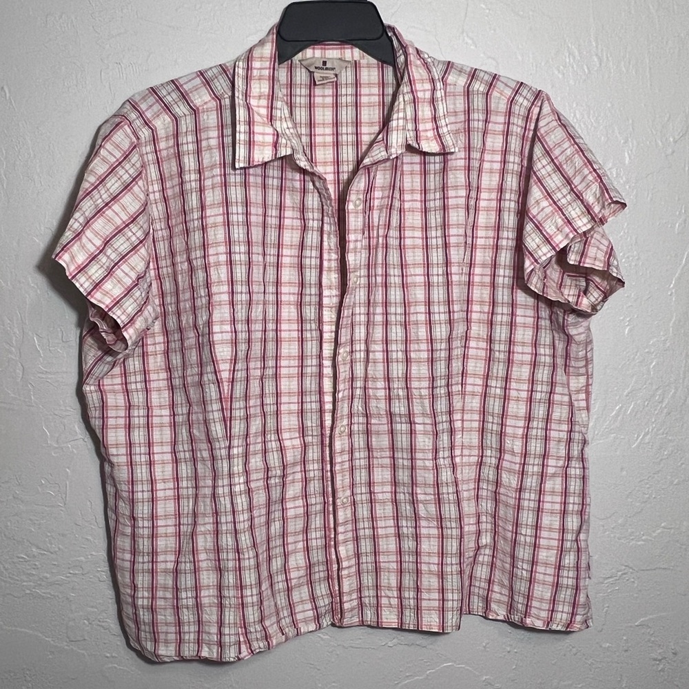 WOOLRICH PLAID SHORT SLEEVE SHIRT SIZE XXL